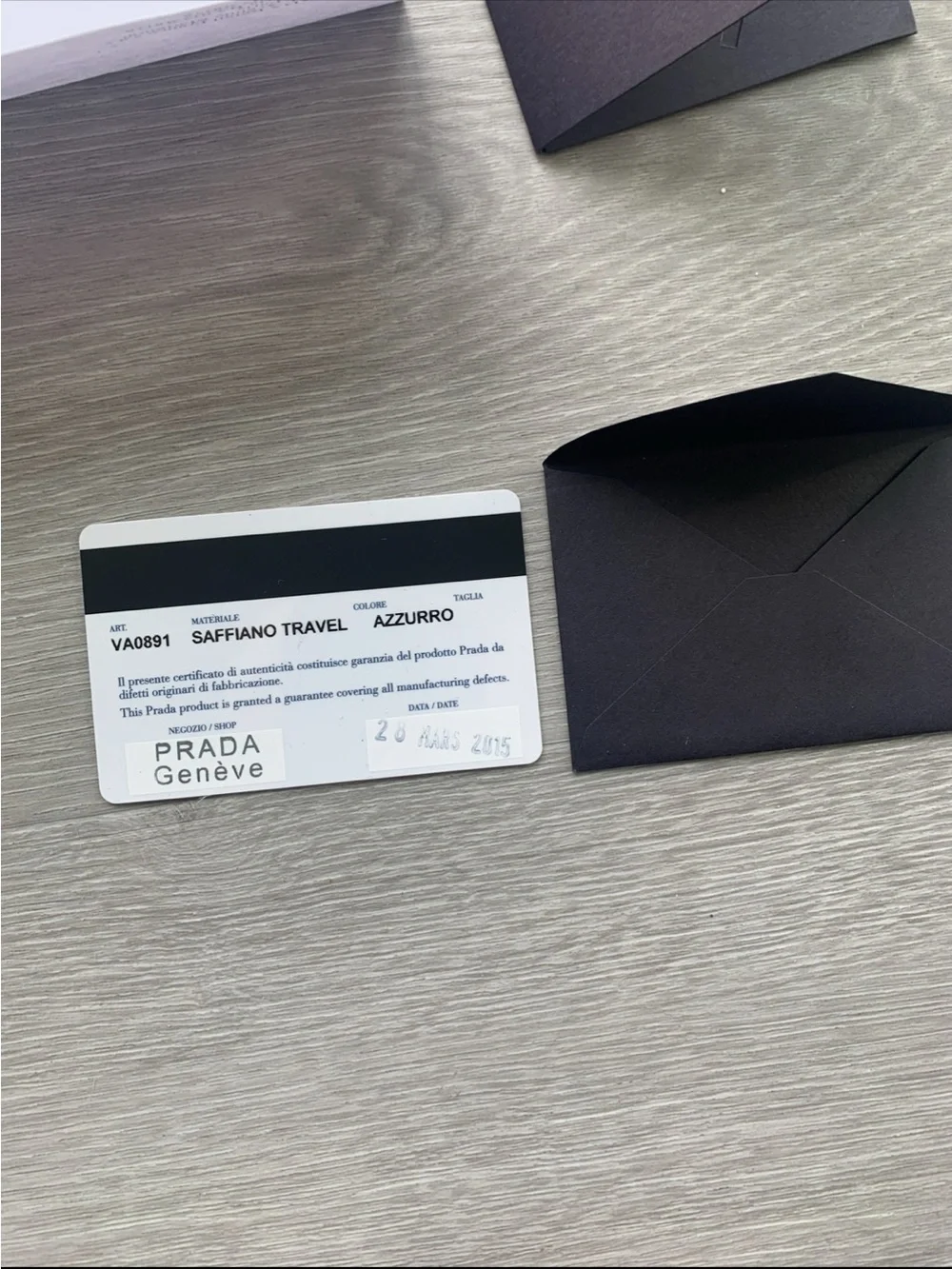 Prada Blue Saffiano Laptop briefcase